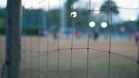 Every evening in public park have diversity people playing soccer together at Stock Footage 111567500