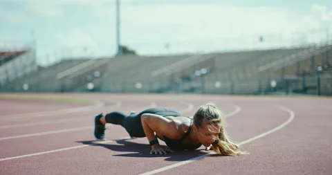 Every Push Up Counts Stock Footage 153428787