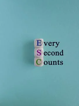 Every second counts symbol. Stock Photos