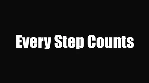 Every Step Counts Motivational Text Animation Stock-Footage 339809223