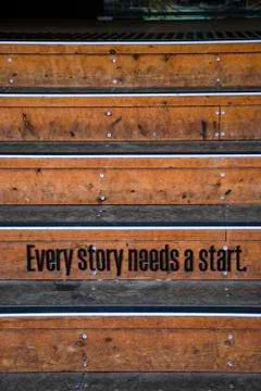 Every Story Needs a Start Stock Photos