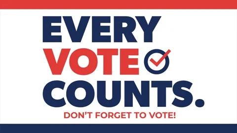 Every vote counts. Don’t forget to vote. Stock Footage 314278499