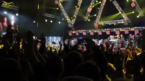 Everybody hands up Stock Footage 57905616