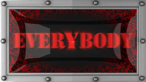 Everybody on led 動画素材 8711389