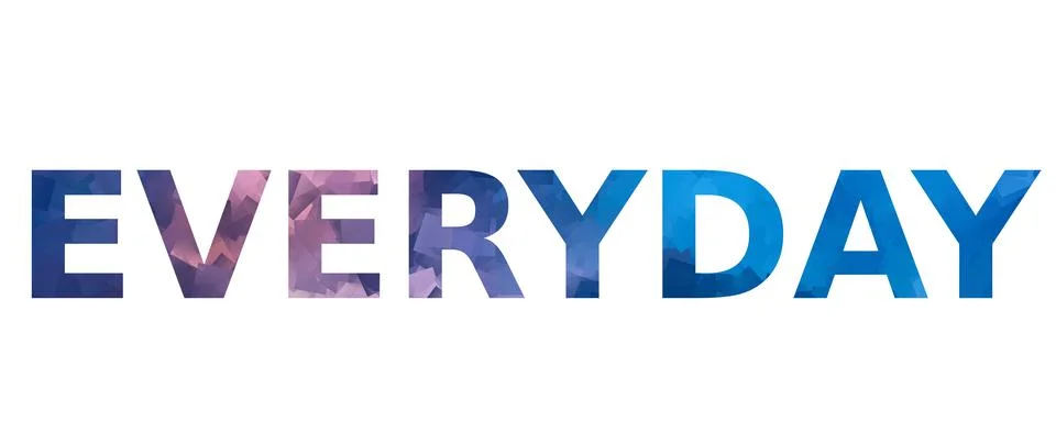 EVERYDAY Stock Illustration