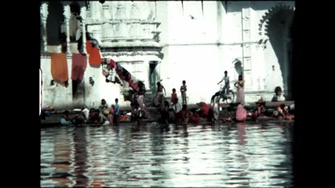 Everyday Life by the River Stock Footage 277976320