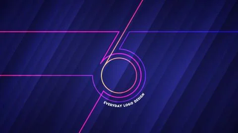 Everyday logo design Illustrazione stock