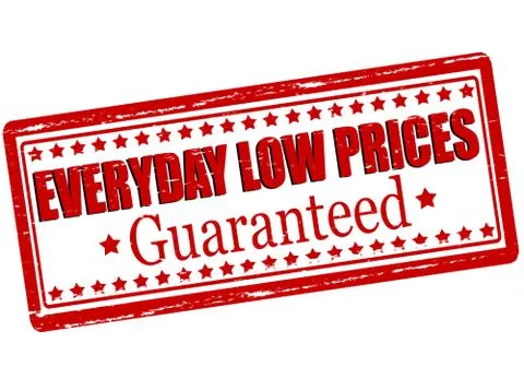 Everyday low prices Stock Illustration