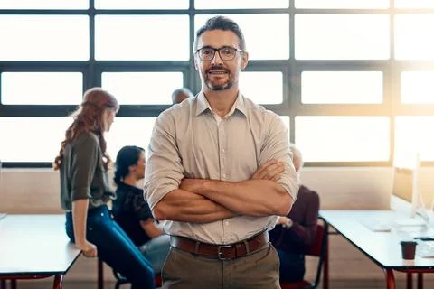 Everyday my staff makes a difference. Portrait of a confident mature businessman Stock Photos