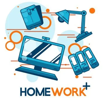 Everyday Object Home Work Stock Illustration