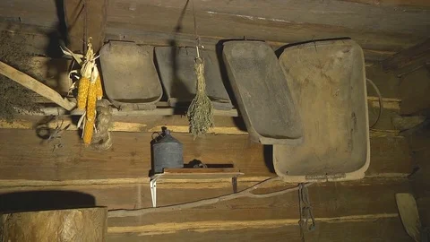 Everyday Objects of Ancient Man Stock Footage 72436127