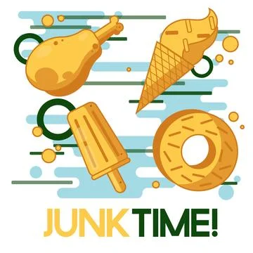 Everyday Objects Jung Time Stock Illustration