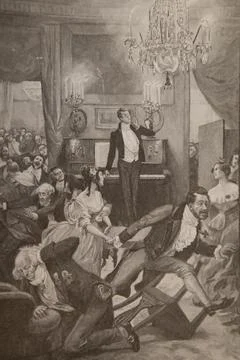Everyone and everything has their place, Andersen's tales, illustrations by H Stock Illustration