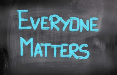 Everyone matters concept Stock Illustration