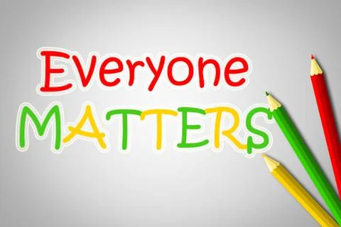 Everyone matters concept Stock Illustration