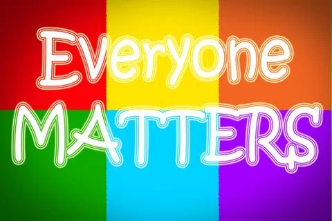 Everyone matters concept Stock Illustration