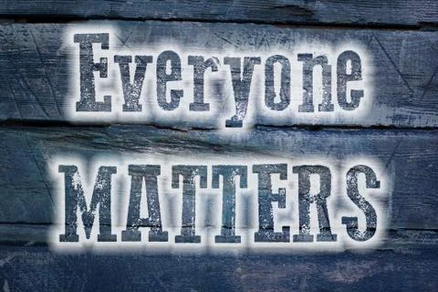 Everyone matters concept Stock Illustration