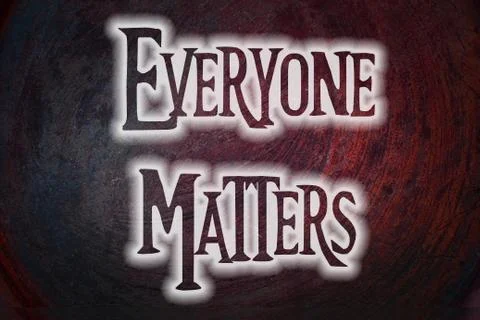 Everyone matters concept Stock Illustration