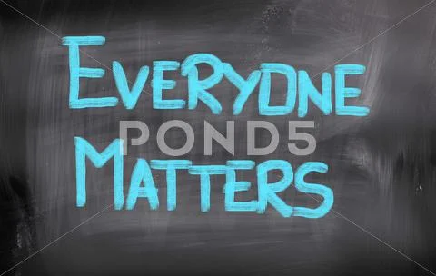 Everyone Matters Concept Stock Illustration