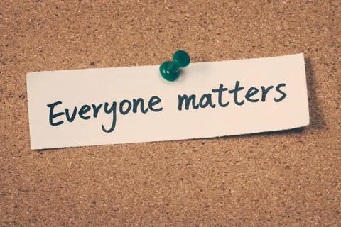 Everyone matters Stock Photos