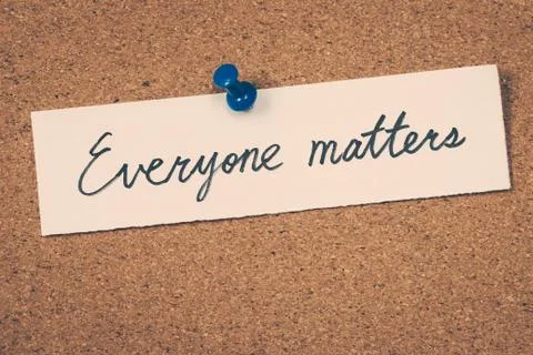 Everyone matters Stock Photos