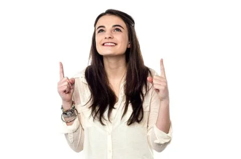 Everyone please looking up. Stock Photos