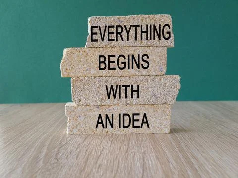 Everything begins with an idea symbol. Stock Photos