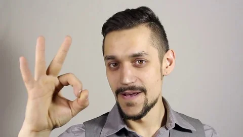 Everything is Fine, Okay Sign, Gesture Stock Footage 75348316