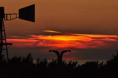 Everything gets dark when light leaves Stock Photos