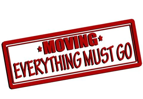 Everything must go Stock Illustration