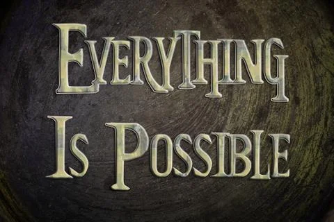 Everything is possible concept Stock Illustration