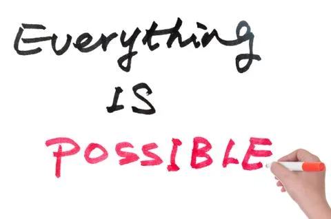 Everything is possible Stock Illustration