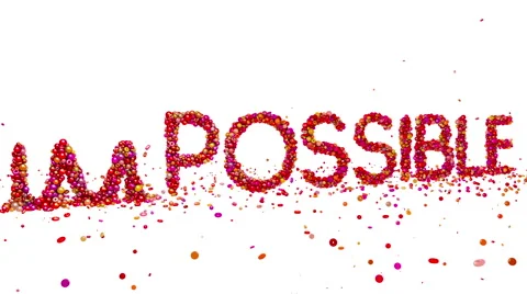Everything is Possible. Success and challenge concept. 3d animation Видео 66538108