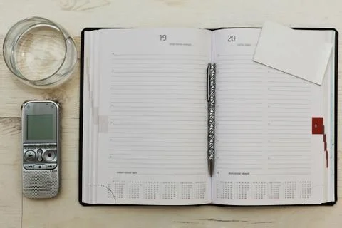 Everything is ready for interview Stock Photos