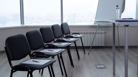 Everything is Ready for the Training of Young Sales Managers Stock Footage 72187649