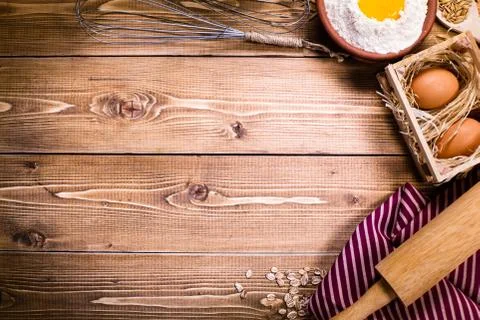 Everything you need for home baking Stock Photos