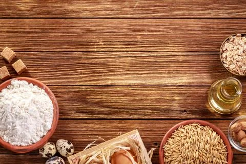 Everything you need for home baking Stock Photos