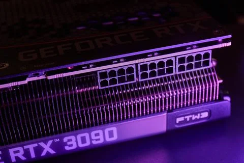 EVGA Geforce RTX 3090 Nvidia GPU display Foto stock
