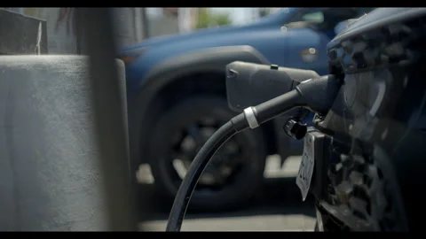 EVgo Charging Station car plugged Los Angeles Stock Footage 337138966