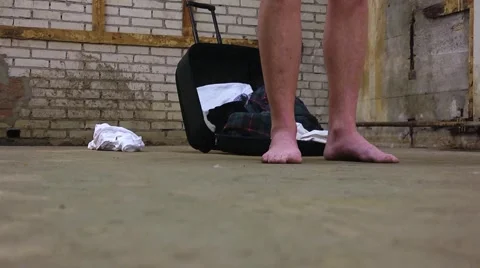 Evicted Man Stock Footage 1216167