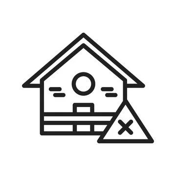 Eviction icon vector image. Stock Illustration
