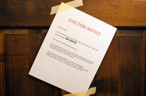 Eviction notice Stock Photos