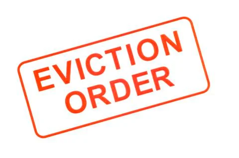 Eviction Order Rubber Stamp Stock Illustration