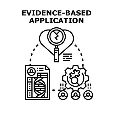 Evidence based application for health and patient care Stock Illustration