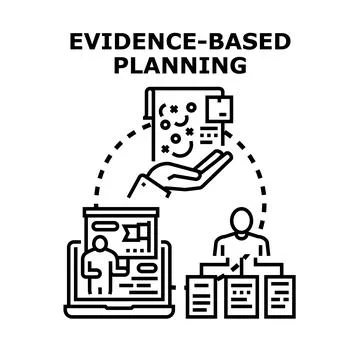 Evidence based planning for business development strategy Stock Illustration