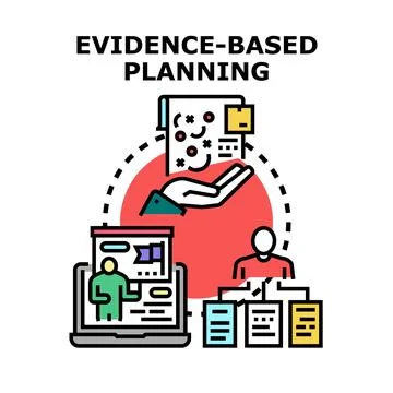 Evidence based planning for business development strategy Stock Illustration