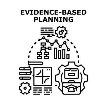 Evidence based planning managing business process optimization Stock Illustration