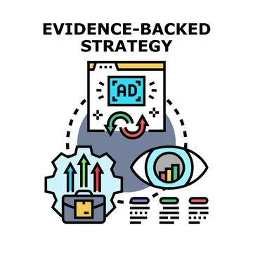 Evidence based strategy optimizing business growth イラスト素材