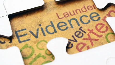 Evidence Concept Revealed Through Jigsaw Puzzle Pieces Stock Footage 337435288