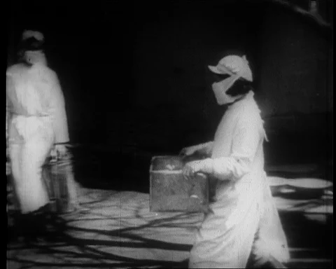 Evidence of US germ warfare, process of desinfection of materials, China 1952 Stock Footage 143461557